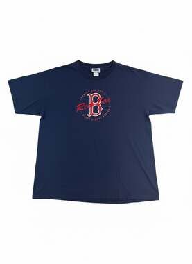 Boston Red Sox T Shirt Mens Large Blue MLB 2003 CSA Vintage Style Logo Tee